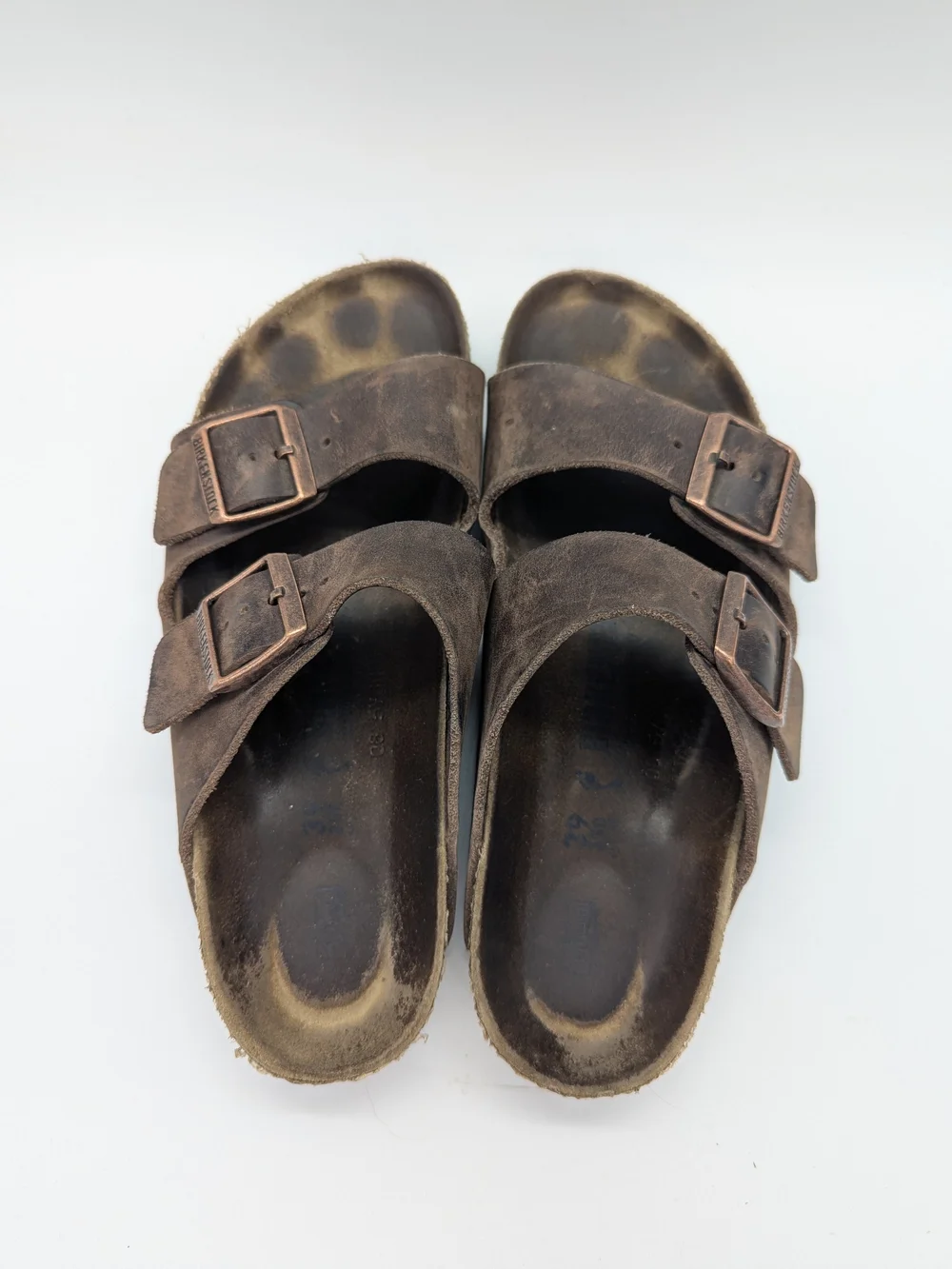 Birkenstock Arizona Brown Leather Sandals EU 39 Men's 6/6.5 Women's 8/8.5